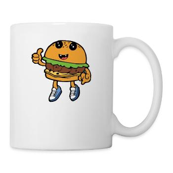 Burger Hamburger Cheeseburger Fast Food Hunger - Mug blanc - blanc - Droite
