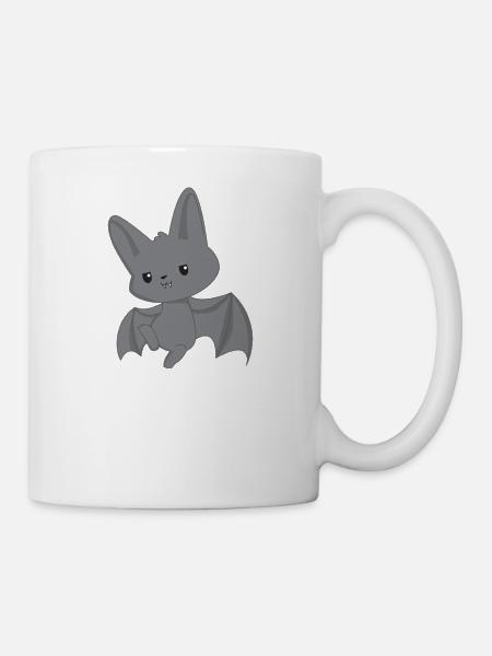 Fledermaus - Fledermaus T-Shirt - Sarkasmus - Tasse - Weiß