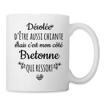 My Breton side that stands out - Mug - white - Right