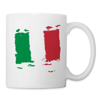 Italia bandiera - Italien flagge - Italy flag - Tasse - Weiß - Rechts