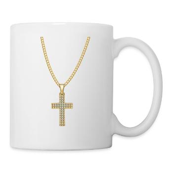 Necklace Jesus Christ Cross Gift - Mug - white - Right
