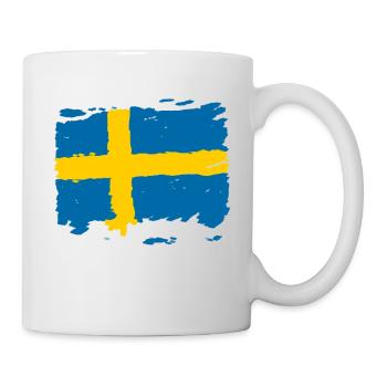 Sverige flag - Sweden flag - Sweden flag - Mug - white - Right