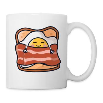 Sleeping breakfast/fried egg, toast and bacon - Mug - white - Right
