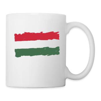Magyarország zászló - Ungarn Flagge - Hungary flag - Tasse - Weiß - Rechts