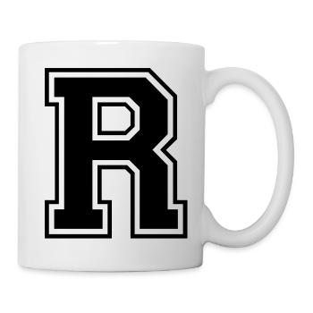 r - Tasse - Weiß - Rechts