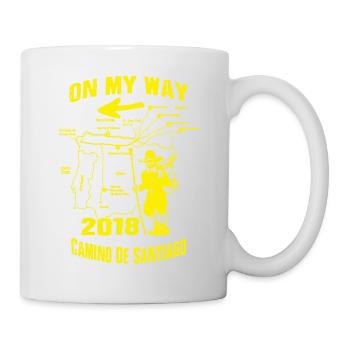 Pilgrim Way of St. James 2018 Camino de Santiago Route Route - Mug - white - Right