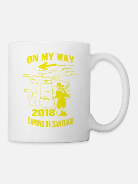 Chemin de Compostelle Chemin de Saint-Jacques 2018 Chemin du Chemin de Saint-Jacques-de-Compostelle - Mug blanc - blanc