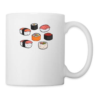 Sushi I Love Sushi Asian Cuisine Fast Food - Mug - white - Right