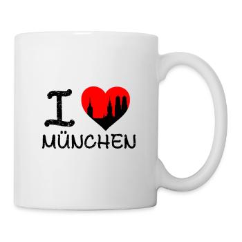 Ich liebe München Design - Tasse - Weiß - Rechts