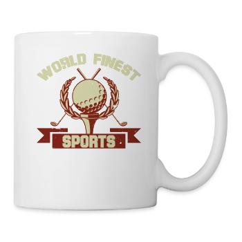 Cool Golf World Finest Tshirt Design - Mug - white - Right