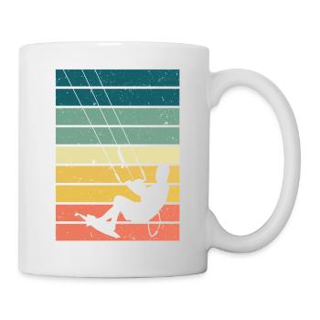 Kitesurfen - Kiteboard Kite Surfen Surfer Geschenk - Tasse - Weiß - Rechts