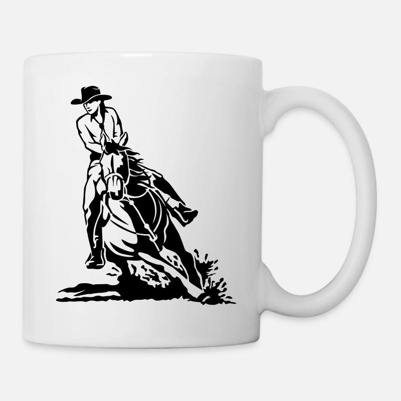 équitation Western - Mug blanc - blanc