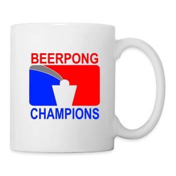 Beerpong Champions Geschenkidee - Tasse - Weiß - Rechts