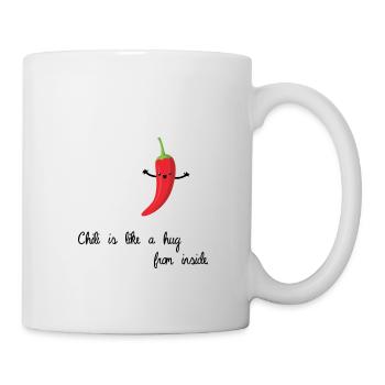 Chili Habanero Umarmung Geschenk Geschenkidee - Tasse - Weiß - Rechts