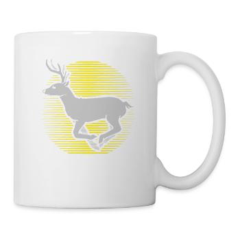 Cadeau de chasse chasseur de chasse rapide - Mug blanc - blanc - Droite