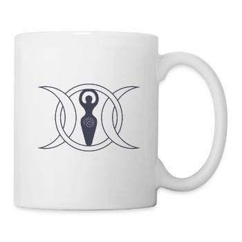 Wicca Pagan Triple Moon Göttin - Tasse - Weiß - Rechts