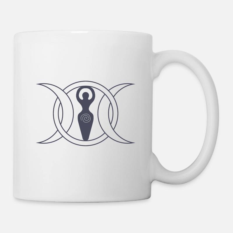 Wicca Pagan Triple Moon Göttin - Tasse - Weiß