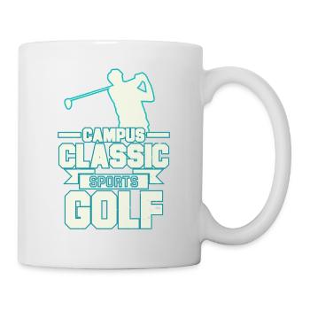 Campus Classic Sports Golf Tshirt Design - Mug - white - Right