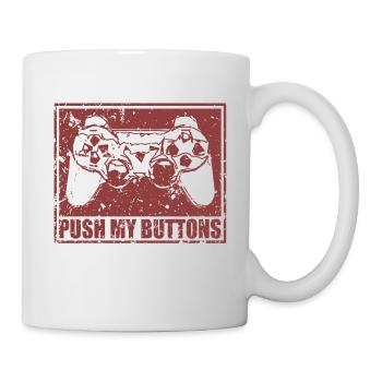 Push my buttons - Mug - white - Right