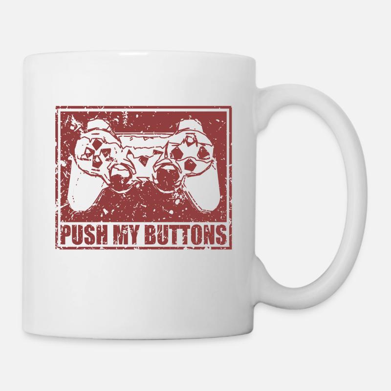 Push my buttons - Mug - white