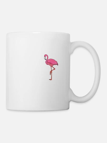 lustiger Flamingo - Tasse - Weiß