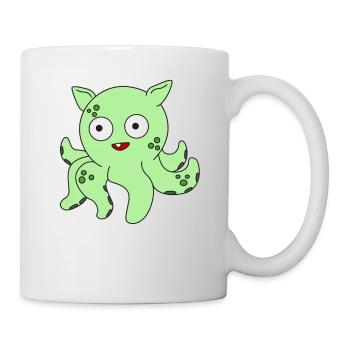 Das kleine aber entzückende Dumbo Octopus T-Shirt - Tasse - Weiß - Rechts