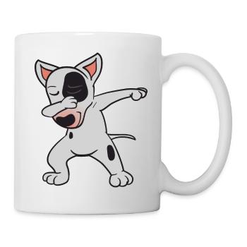 Dabbing Dab Bull Terrier Bull Terrier Chien Danse - Mug blanc - blanc - Droite