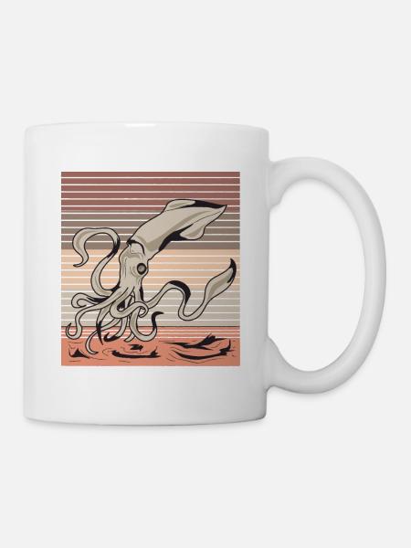 calamar - Mug blanc - blanc