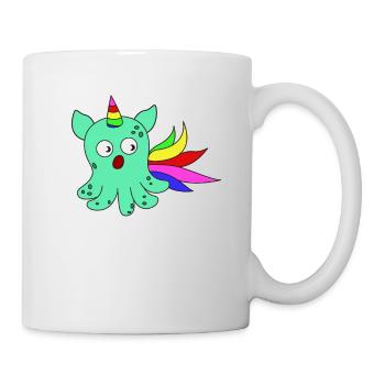 Das kleine aber entzückende Dumbo Octopus T-Shirt - Tasse - Weiß - Rechts