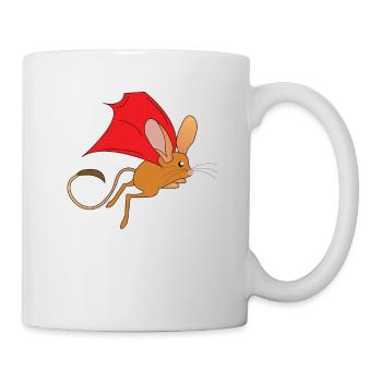 Héros de conception de t-shirt Jerboa mignon, intelligent et drôle - Mug blanc - blanc - Droite
