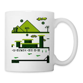 Retro Pixel Game Nerds - Tasse - Weiß - Rechts