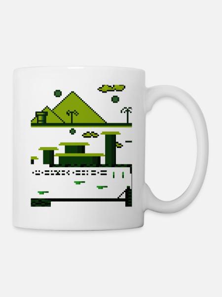 Retro Pixel Game Nerds - Mug - white