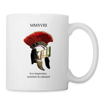 Römerhelm mit Crista - Tasse - Weiß - Rechts