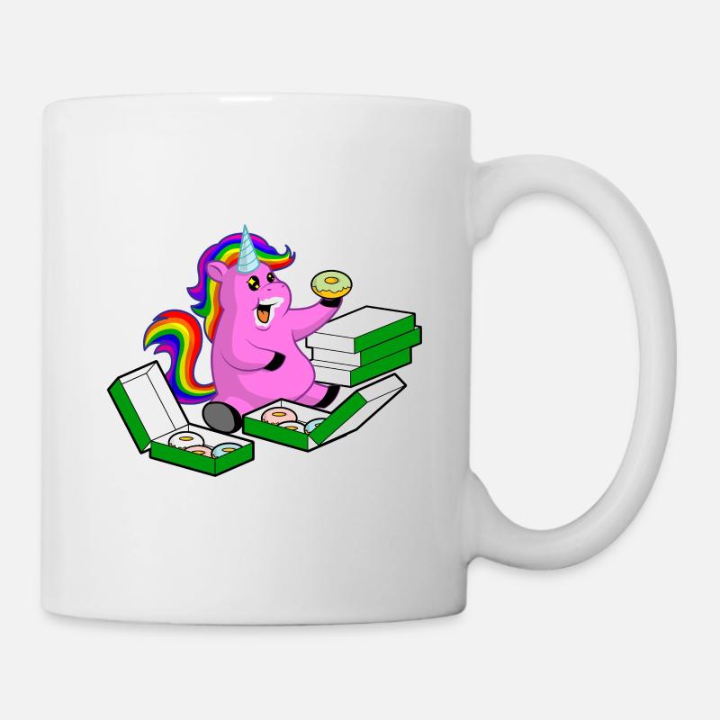 Unicorn donut cute-chubby unicorn gift - Mug - white