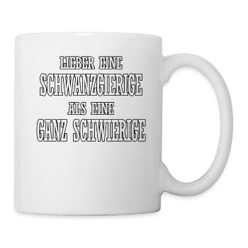 Better a cock-hungry than a very difficult - Mug - white - Right