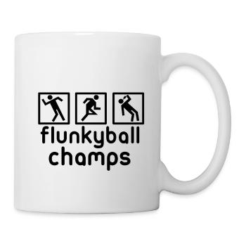Flunkyball drinking game Party champs - Mug - white - Right