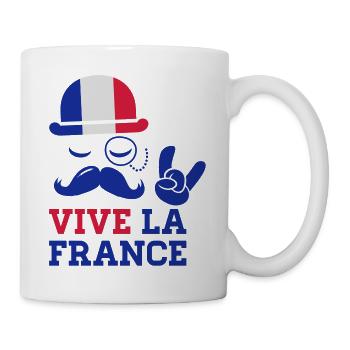 France fashionable cycling championship football - Mug - white - Right