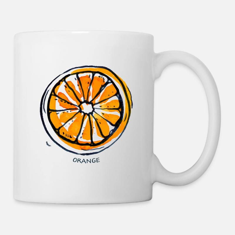 Fruit de fruit orange Fruit - Mug blanc - blanc