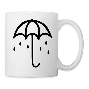 regenschirm - Tasse - Weiß - Rechts