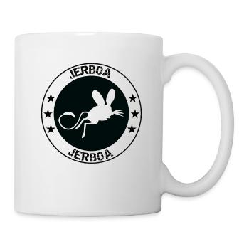 Logo de conception de t-shirt Jerboa mignon, intelligent et drôle - Mug blanc - blanc - Droite