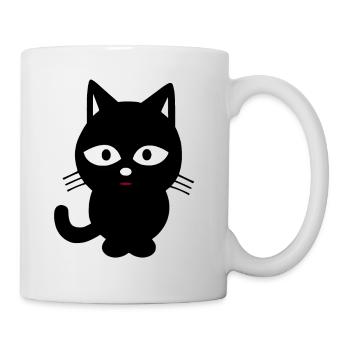 chat noir - Mug blanc - blanc - Droite