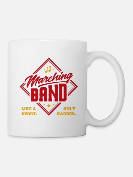Marching Band Sport Saison TShirt wie ein Sport Onl - Tasse - Weiß