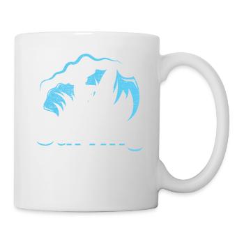 Longboard, surf, californie, planche surf, soleil, vague - Mug blanc - blanc - Droite