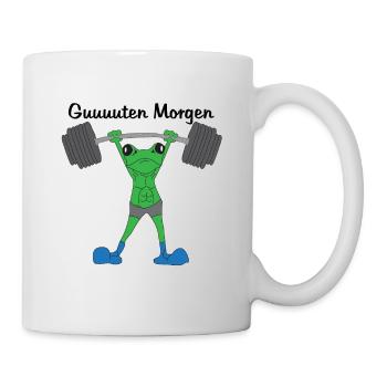 Guten Morgen Frosch - Tasse - Weiß - Rechts