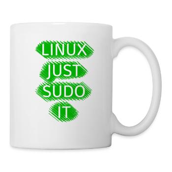 Linux Ubuntu SUDO - Mug blanc - blanc - Droite