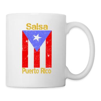 Tee shirt Cadeau Musique Latino Salsa de Puerto Rico - Mug blanc - blanc - Droite