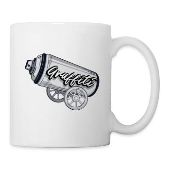 Graffiti spray can - Mug - white - Right