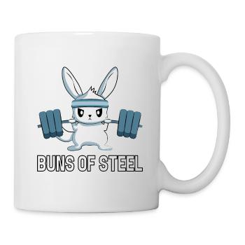 Bun Of Steel, bunny - Mug - white - Right