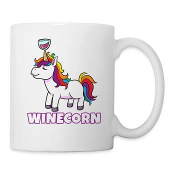 Unicorn Winecorn Unicorn Wine Drink Alcohol Colorful - Mug - white - Right