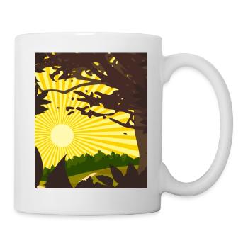 Natur - Tasse - Weiß - Rechts